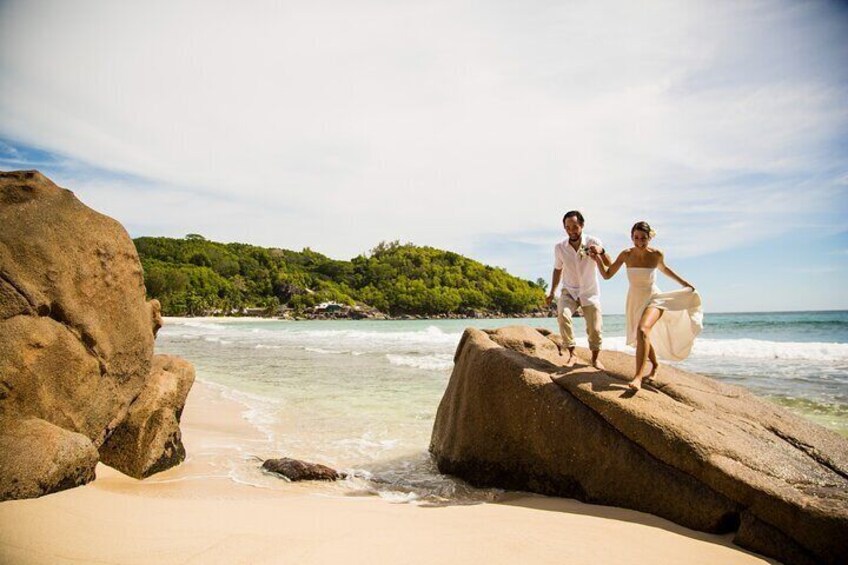 Beach Wedding Ceremony With Photo Shoot in Seychelles