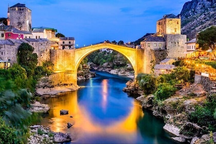 De la visite des cascades de Cavtat Mostar et Kravice, y compris l'entrée d...