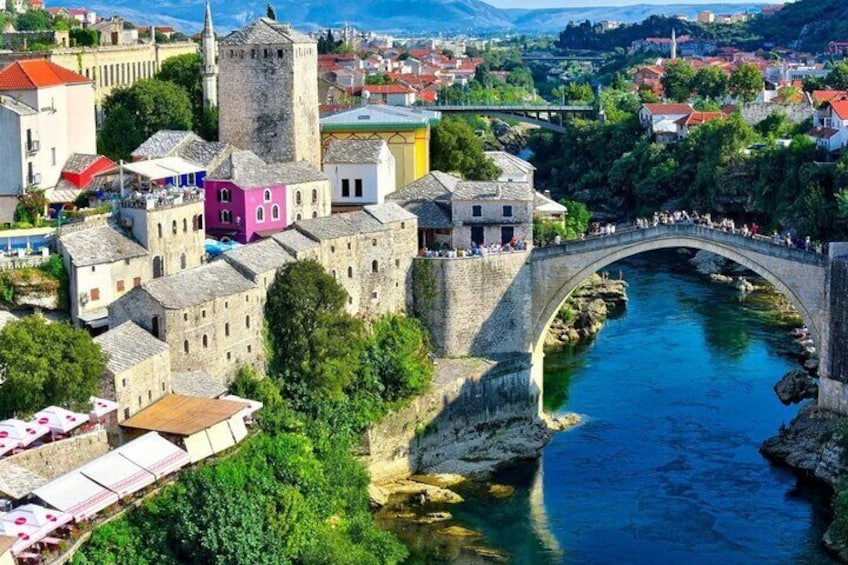 From Cavtat Mostar and Kravice waterfalls full day tour