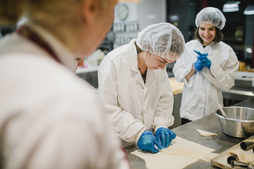Show item 3 of 4. Pastry making on a food tour in Thessaloniki