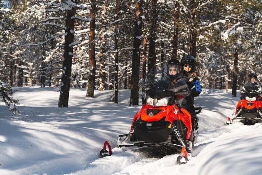 Arctic Circle Snowmobile Safari for Beginners in Rovaniemi