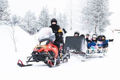 Family Snowmobile Safari from Santa Claus Village