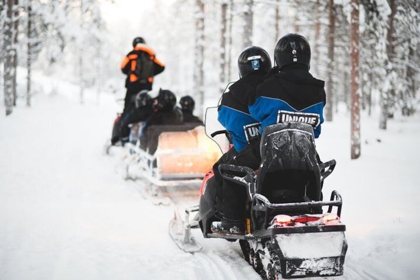 Family Snowmobile Safari from Santa Claus Village