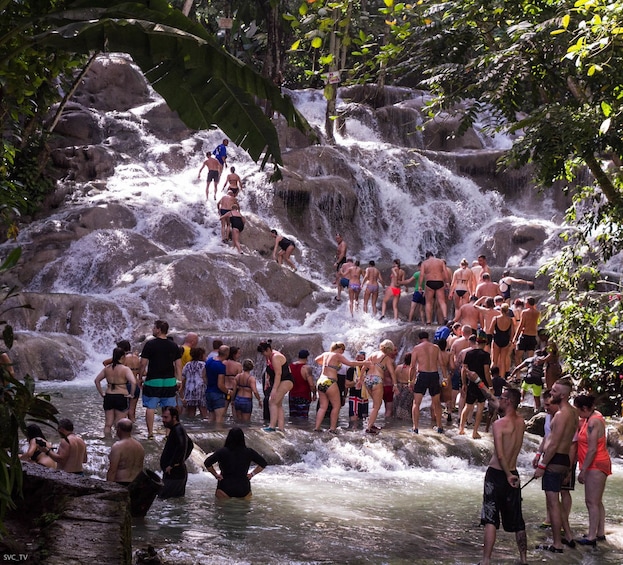 Blue Hole & Dunn's River Falls Combo Tour with Lunch
