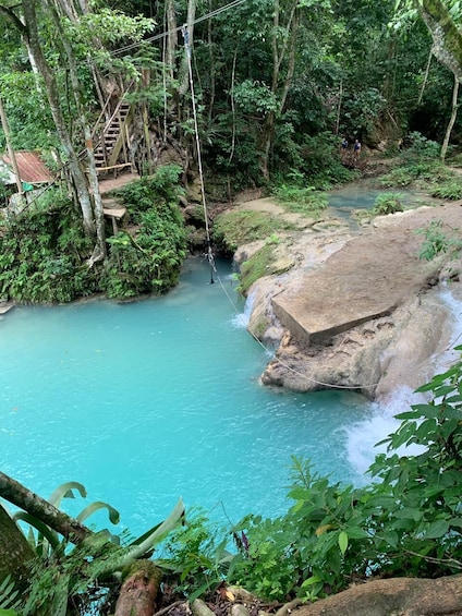 Blue Hole & Dunn's River Falls Combo Tour with Lunch