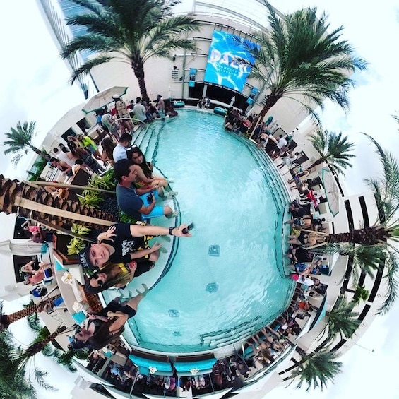 Pool Party in Miami with Open Bar, Party Bus & Entry Included