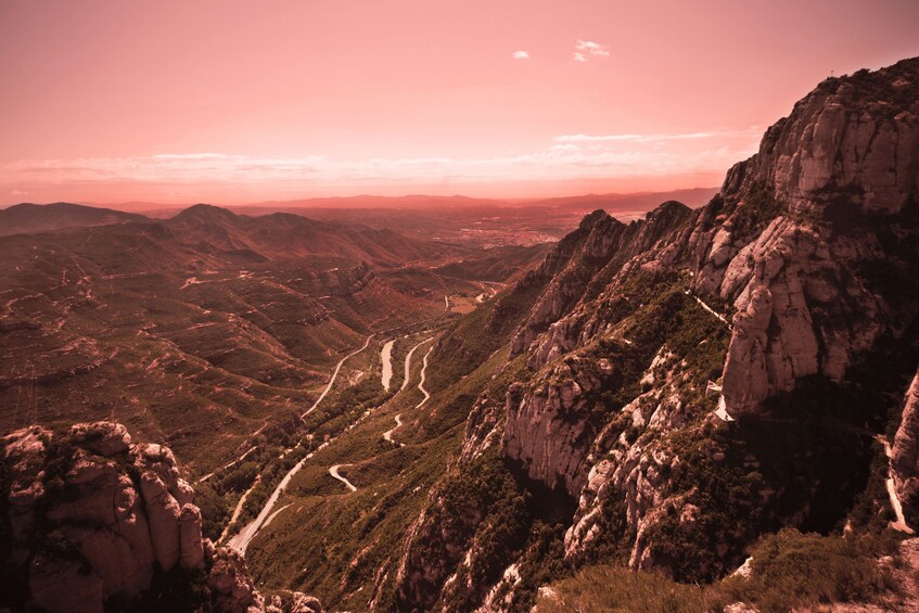 Montserrat peak in Spain