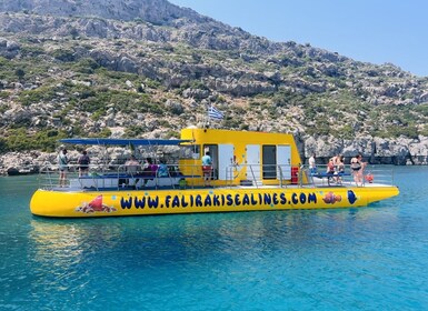 Faliraki: crucero por la bahía y las cuevas de Anthony Quinn con bebidas