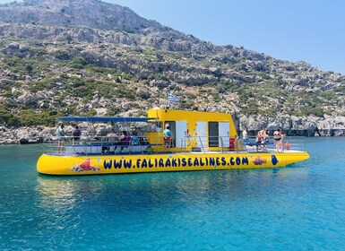 Faliraki : la baie d'Anthony Quinn et les grottes croisière avec boissons