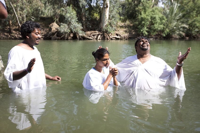 Baptism in a river