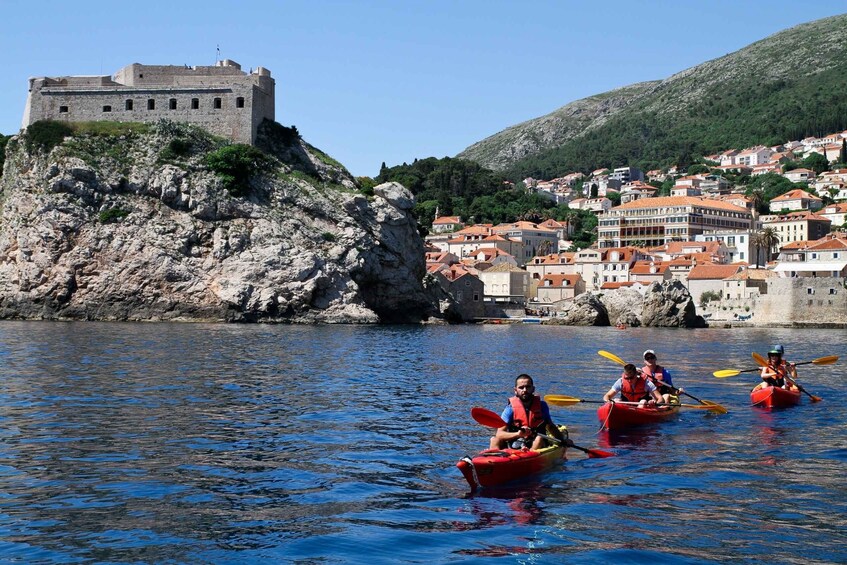 Picture 2 for Activity Dubrovnik: Sea Kayaking Tour with Fruit Snack