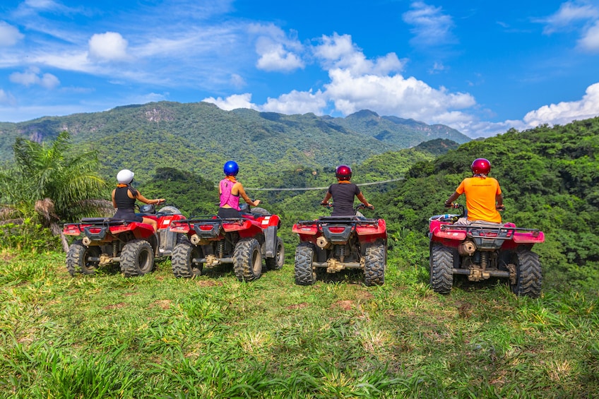 Combo: Jorullo bridge ATV and extreme zip-lines 