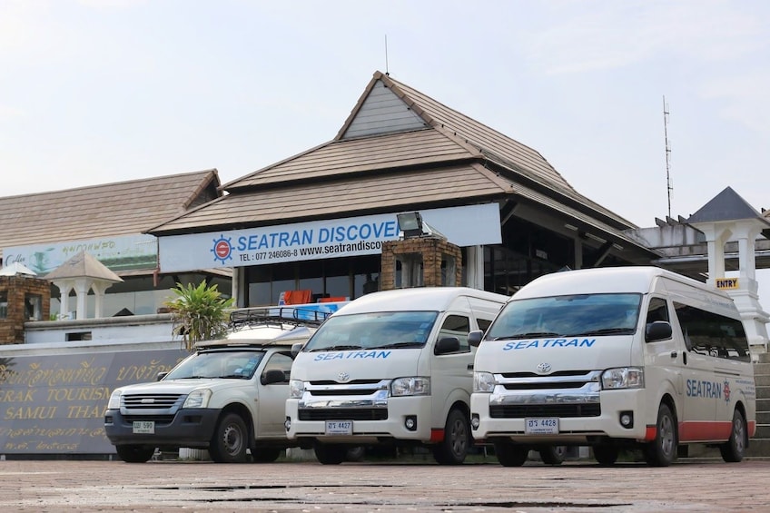 Vans at Seatran Discovery offices