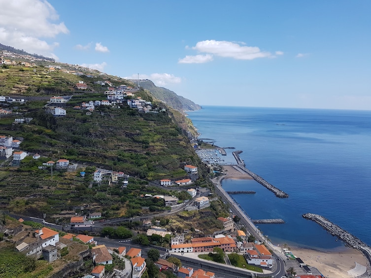Day aerial view of Madeira Island 