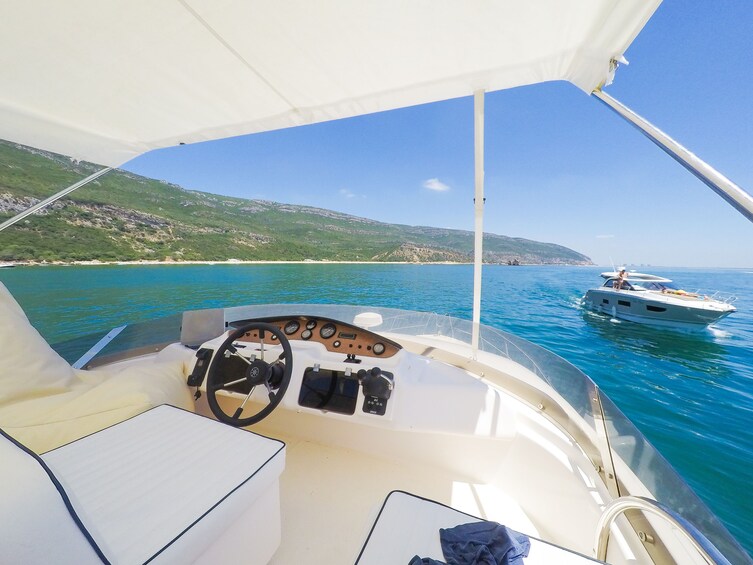 Views from a yacht in Arrábida