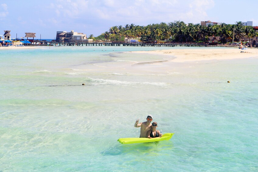 Isla Mujeres Beach & Snorkel with Shared Sea Scooters