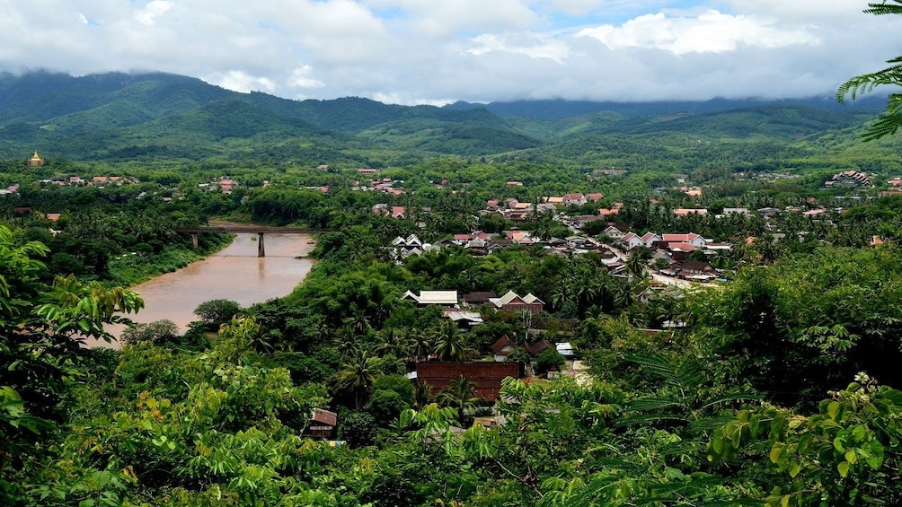 Aerial view of Luang Prabang