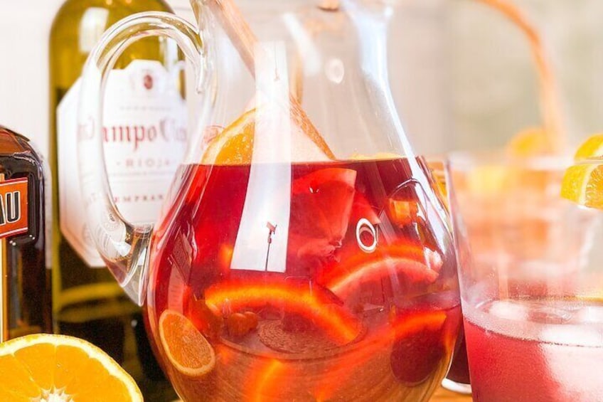 Make your first Sangria with fresh fruit & fresh juices & good Spanish wine!