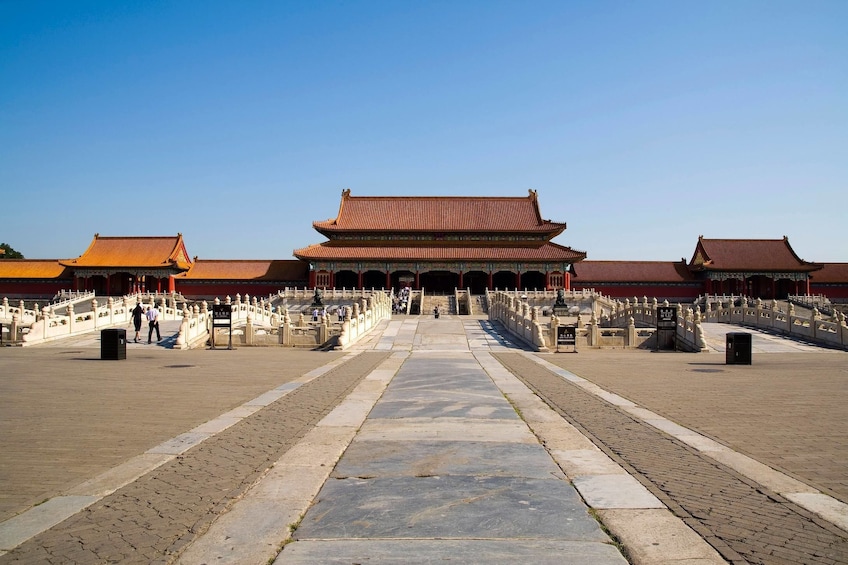 Landscape view of the Forbidden City in Beijing, China