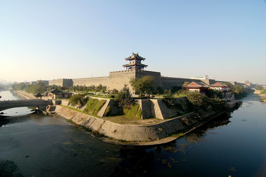 Aerial view of the Fortifications of Xi'an