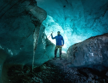 2 jours bleu grotte de glace, côte sud, randonnée glaciaire et Jokulsarlon