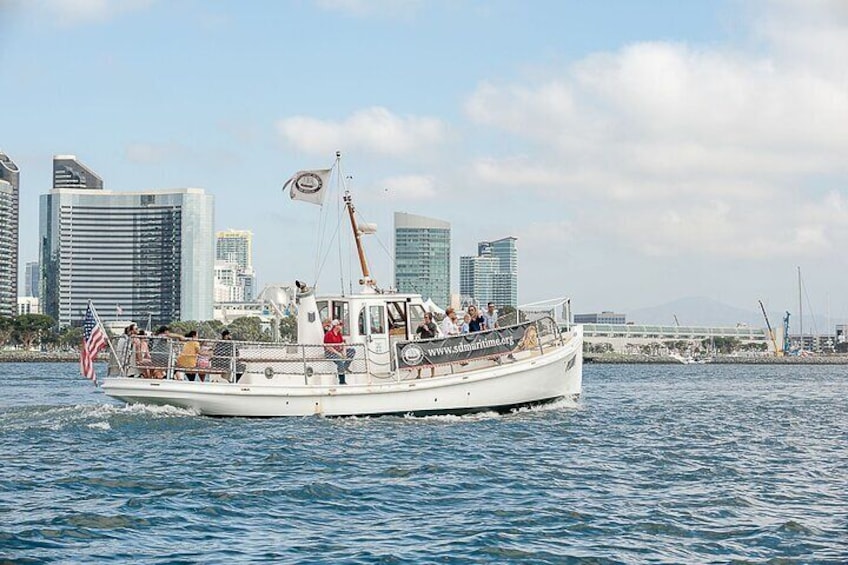Enjoy your 45-minute narrated history bay tour before or after you explore the Museum vessels and exhibits.