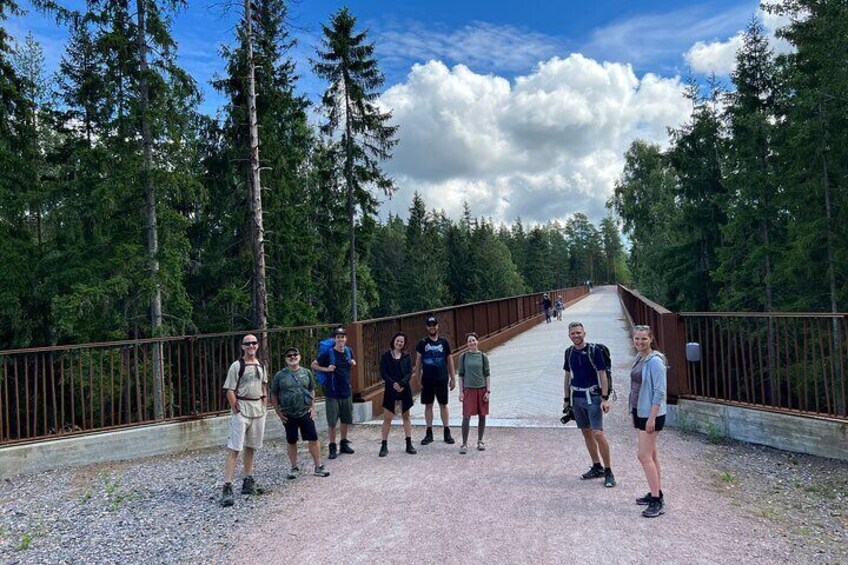 Hike in a National Park and Experience a Finnish Sauna by a Lake