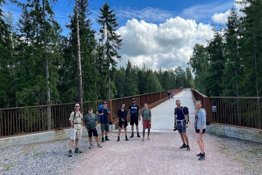 Hike in a National Park and Experience a Finnish Sauna by a Lake