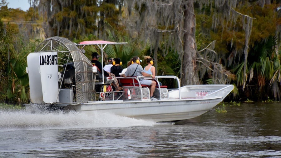 Group airboat experience in Lafitte