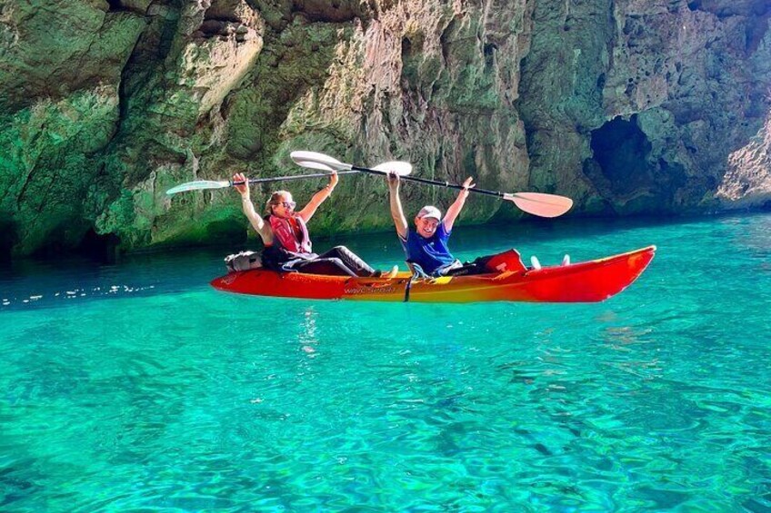 Cova dels Orguens: Cave Exploring Kayak & Snorkel Tour in Javea