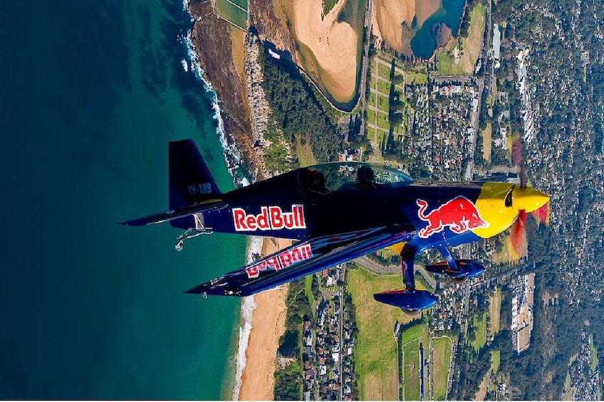 Small airplane over Sydney