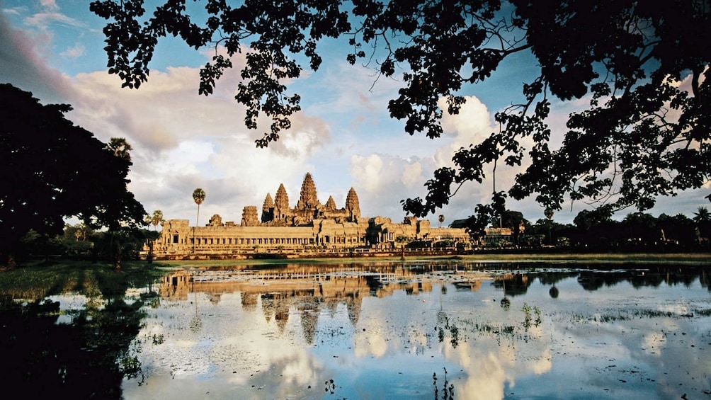 Angkor Temples across a lake