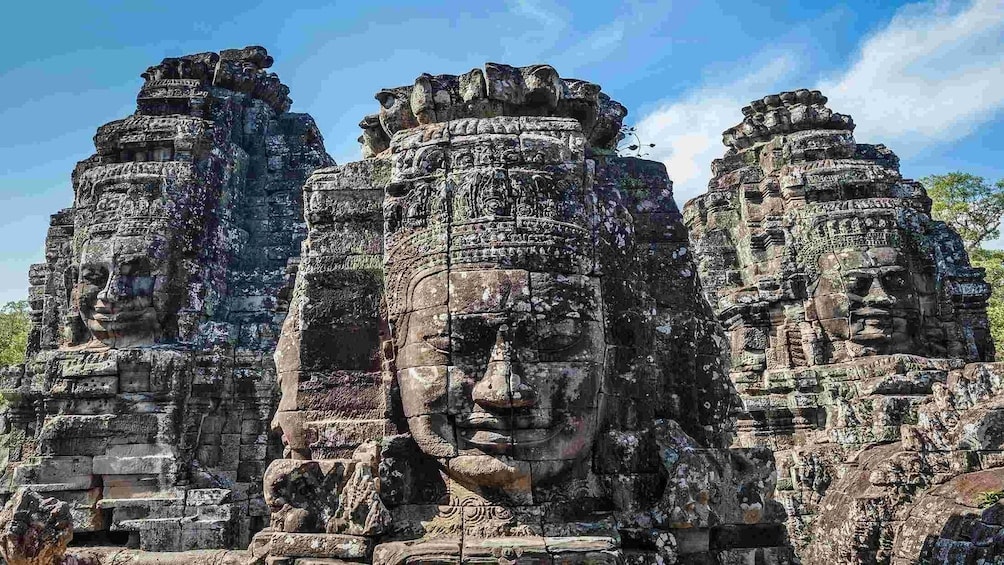 Stone face at Angkor Temples