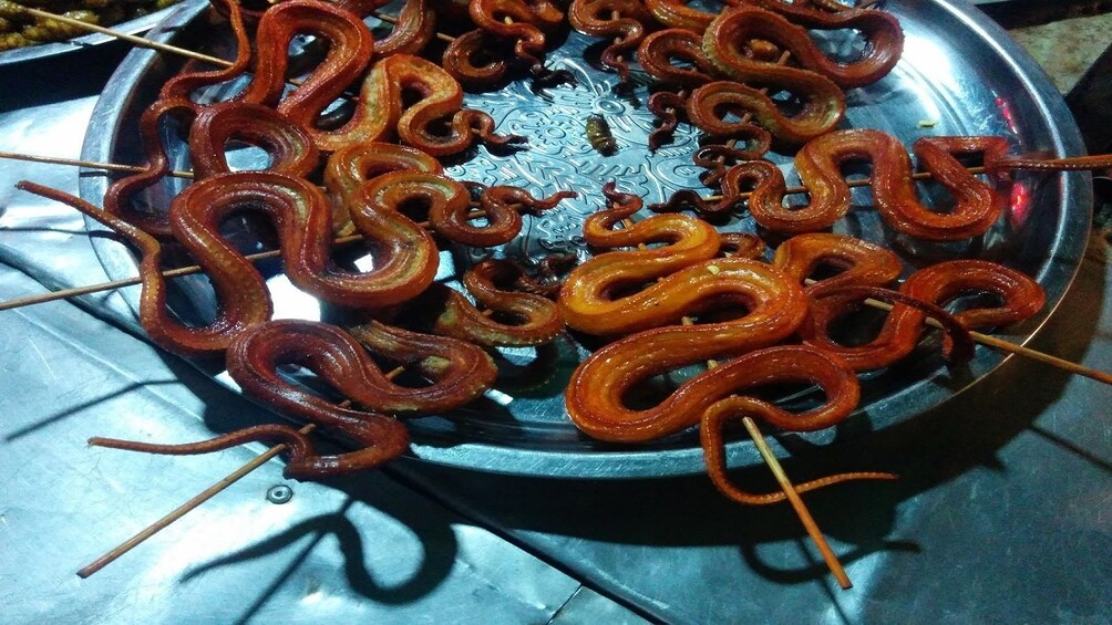 Grilled skewers in Phnom Penh