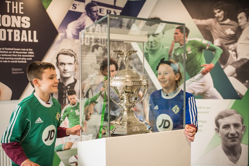 Show item 3 of 4. Children at the National Football Stadium at Windsor Park