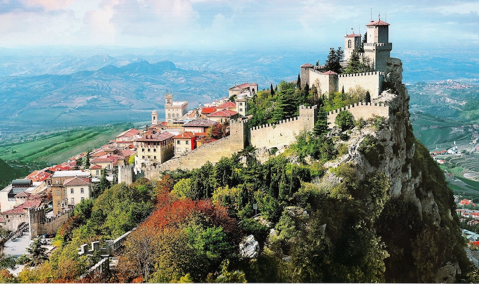 Mountain-top town of San Marino