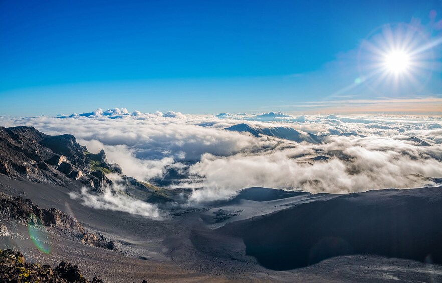 Sunrise view from the top of Mt. Haleakala.