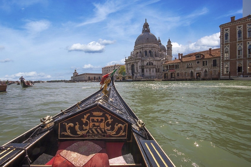 Gondola in the Grand Canal in Venice