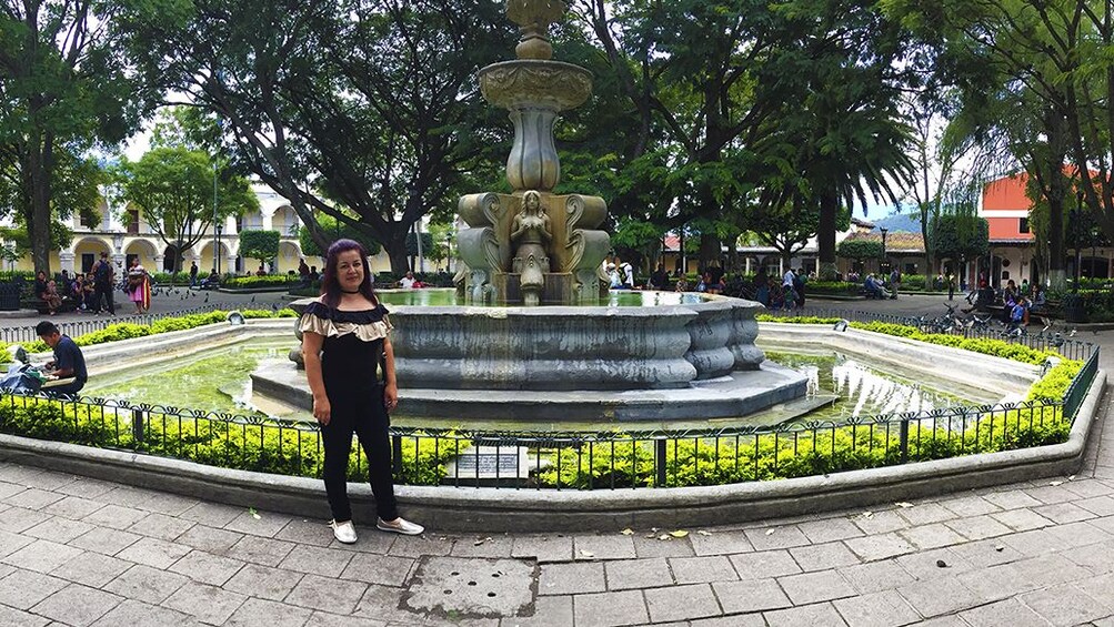 Plaza in Central Park, Antigua, Guatemala