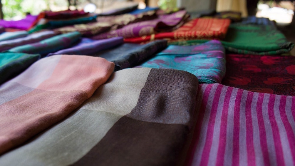 Colorful scarves in Cambodia