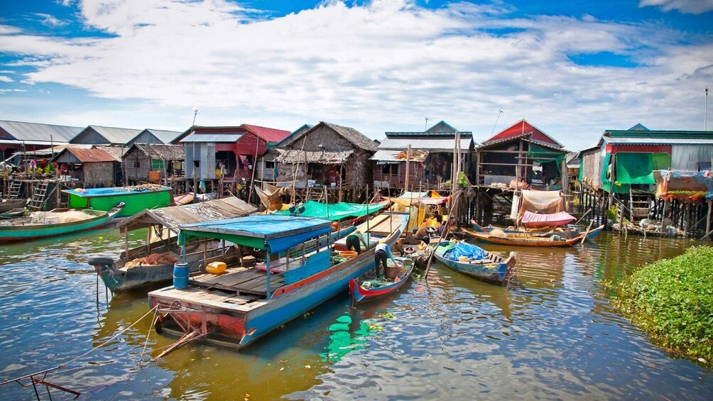 Boats on Tonle Sap Lake