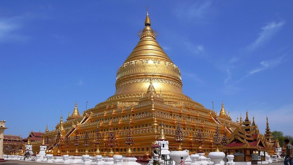 Shwezigon Pagoda in Bagan, Myanmar