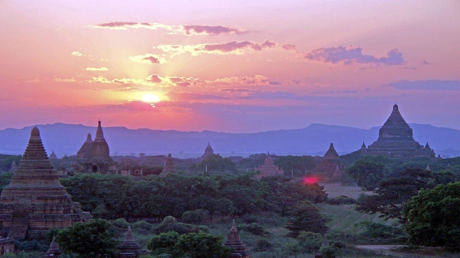 Evening view in Bagan