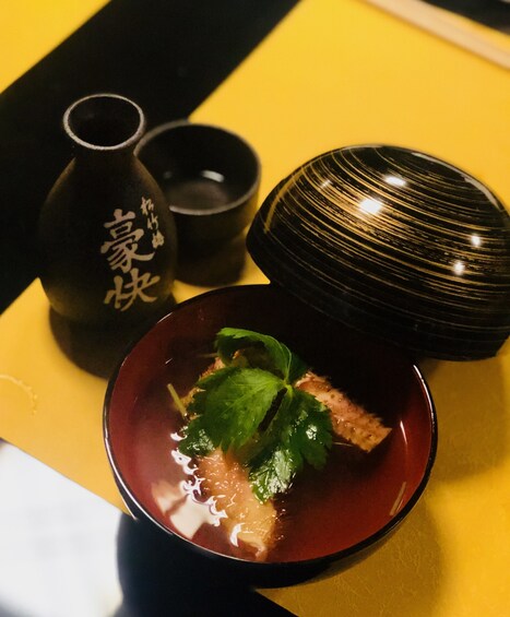 Soup at a Japanese restaurant