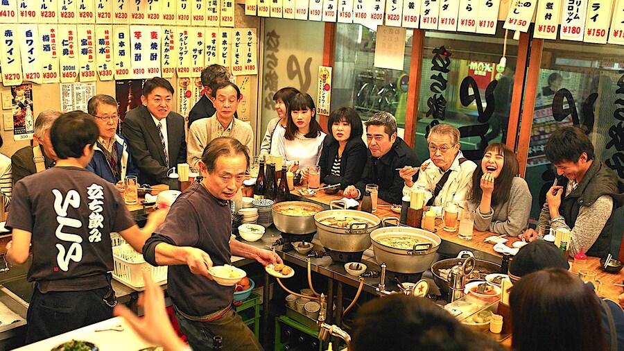 Busy local restaurant in Shibuya