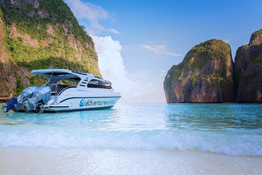 Boat on Phi Phi Islands in Thailand