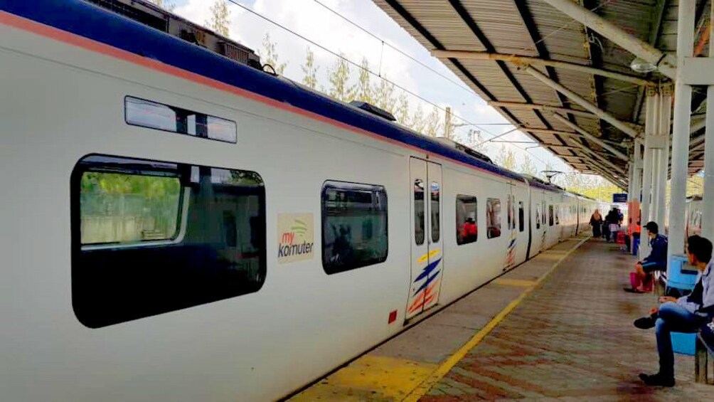 Train at a station in Ketam Island