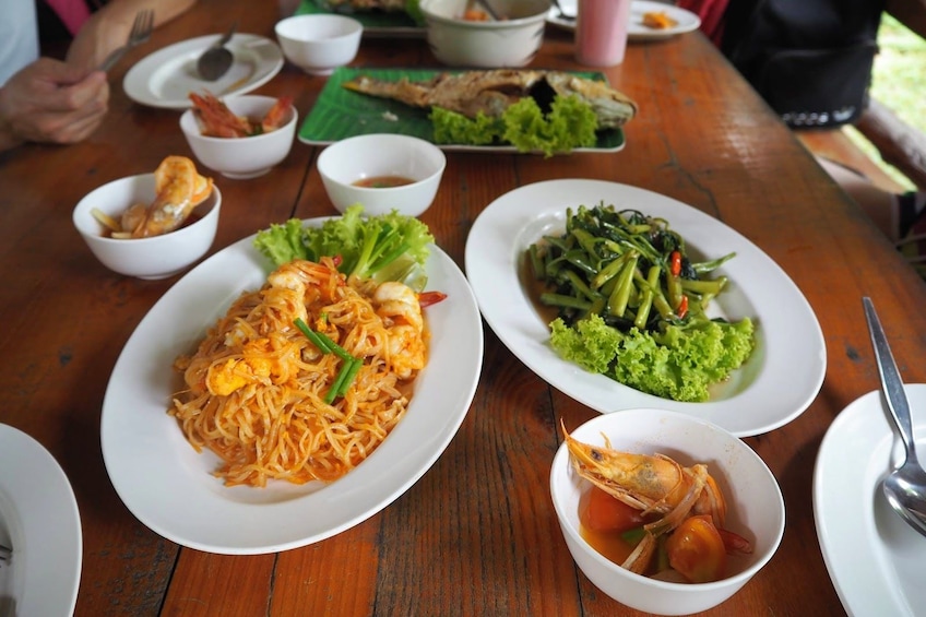 Table of food in Thailand