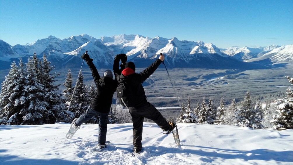 Snowshoe tour of Lake Louise