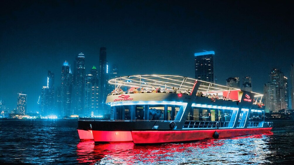 Dubai Marina Dinner Cruise with Live Music & Open Bar